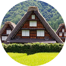 岐阜県の名所：白川郷